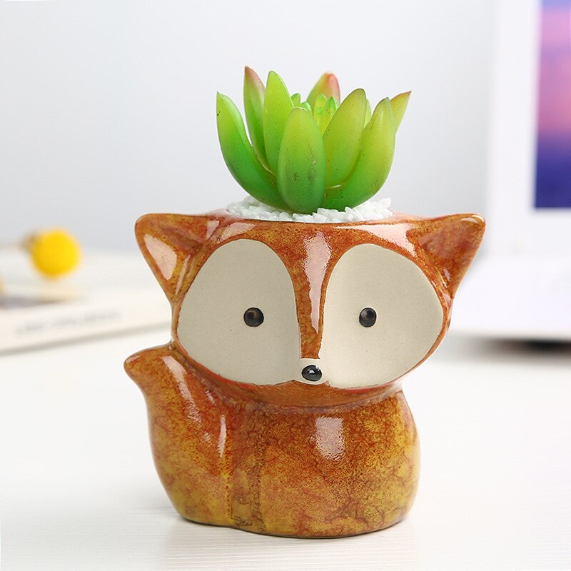 Lovely Fox Style Plant Pot
